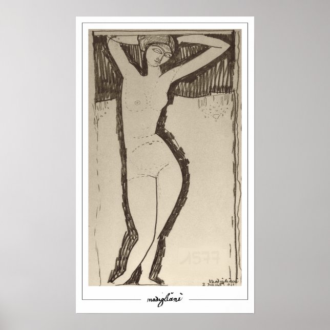 Amedeo Modigliani Zedign Art Poster #344 (Frente)