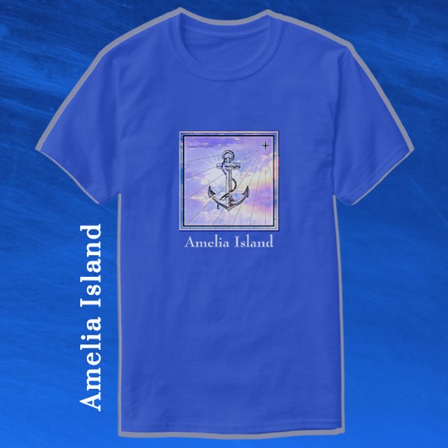 Amelia Island Anchor T-Shirt (Criador carregado)