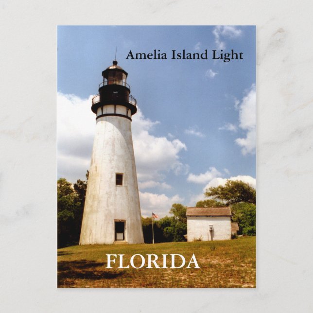 Amelia Island Light, cartão postal da Flórida (Frente)