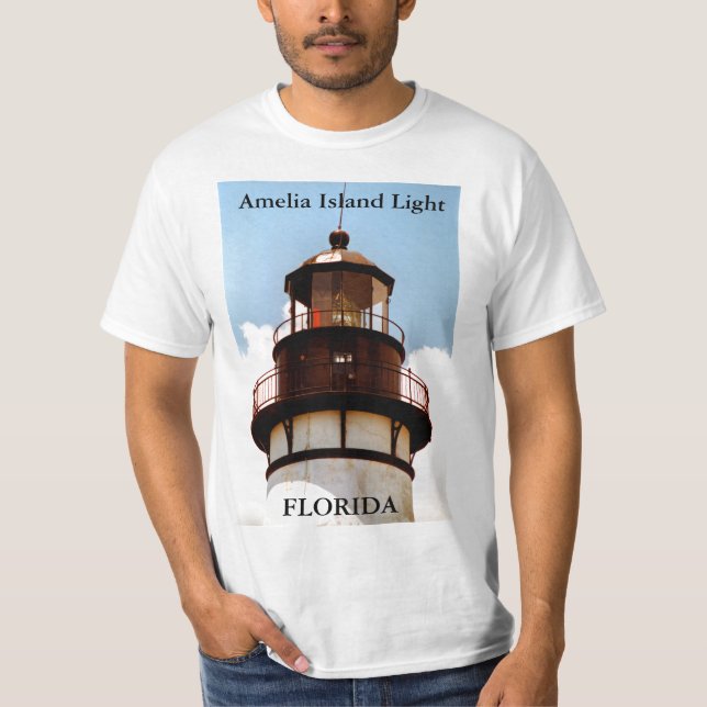 Amelia Island Light, Flórida T-Shirt (Frente)