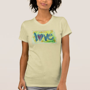Amem Camisas de Arte de Palavras Primavera Inspira