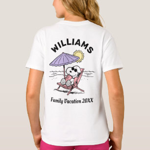 Amendoins   Snoopy Beach Family Vacy T-Shirt