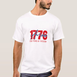 América 1776 - 250 Anos de Liberdade Camiseta Patr