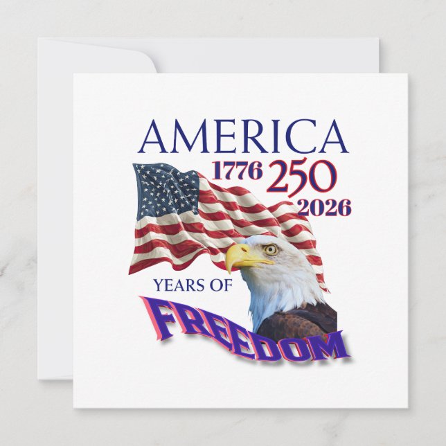 América 250 Anos de Liberdade (Frente)