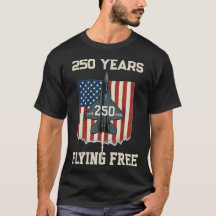 América 250 Anos Voando Livre Camiseta - 1776-2026