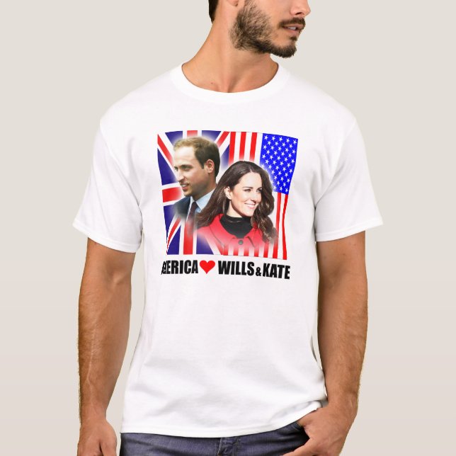 América ama o príncipe William & a camisa de Kate (Frente)