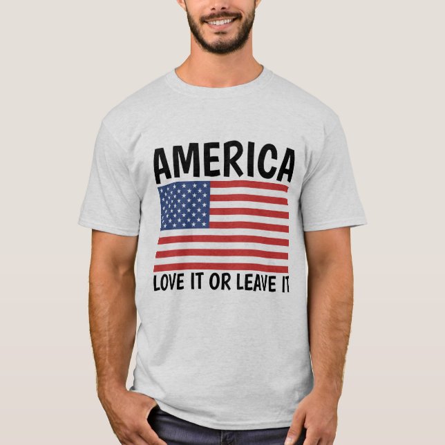 AMÉRICA AMA OU DEIXA T-Shirts (Frente)