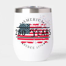 América desde 1776 com bandeira/fogos de artifício