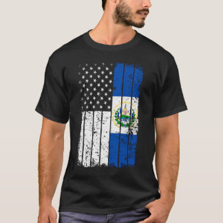 América do Salvador Flag T-Shirt - El Salvador EUA