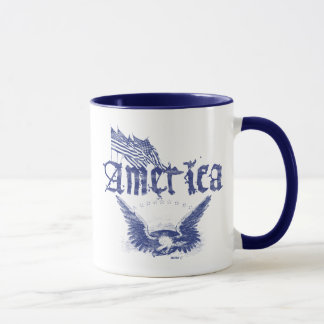 América Eagle 1 caneca azul