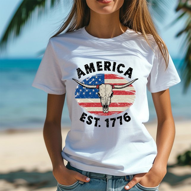 América Est.1776 T-Shirt (Criador carregado)