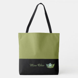 America Green Crown Tote Bag LRGE Olive