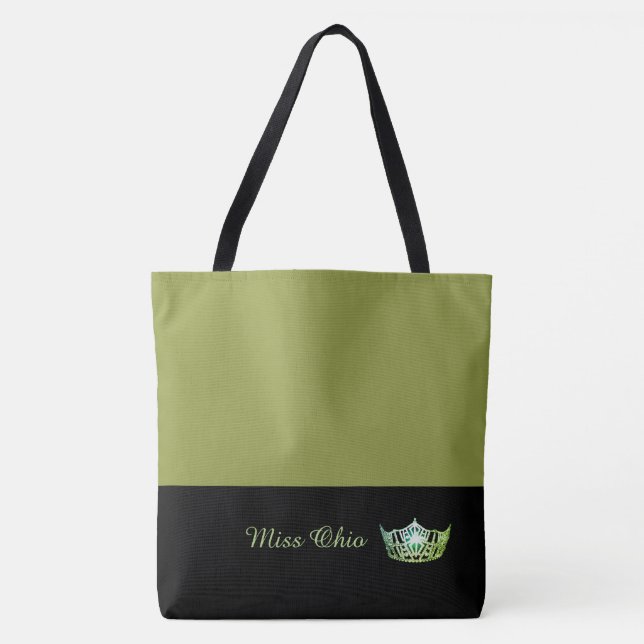 America Green Crown Tote Bag LRGE Olive (Frente)