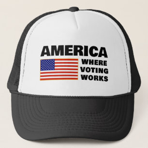 America, Onde o Voto Funciona Boné de Caminhoneiro