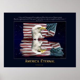AMÉRICA, poster patriótico ETERNO
