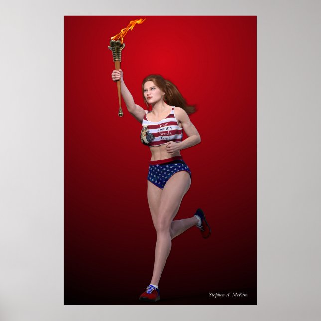 América precisa de você Poster (Frente)