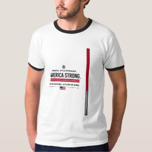 America Strong - Bold USA Graphic Ringer T-Shirt