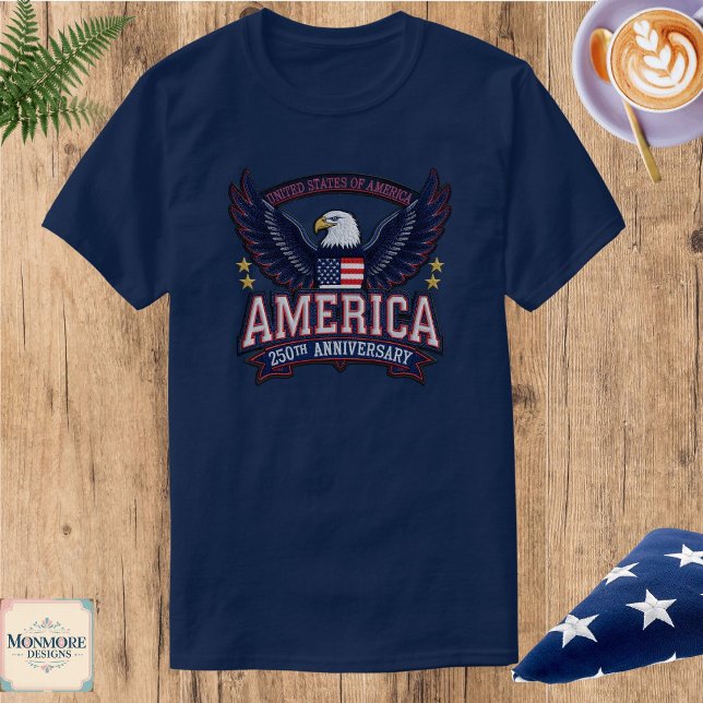 American 250th Anniversary Men's T-Shirt (Criador carregado)