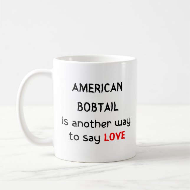 american bobtail ama caneca de café (Esquerda)