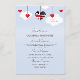 American British 4 Course Wedding Menu