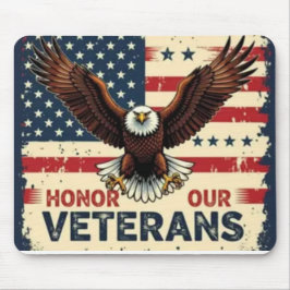 American Eagle Honor Our Veterans Mousepad