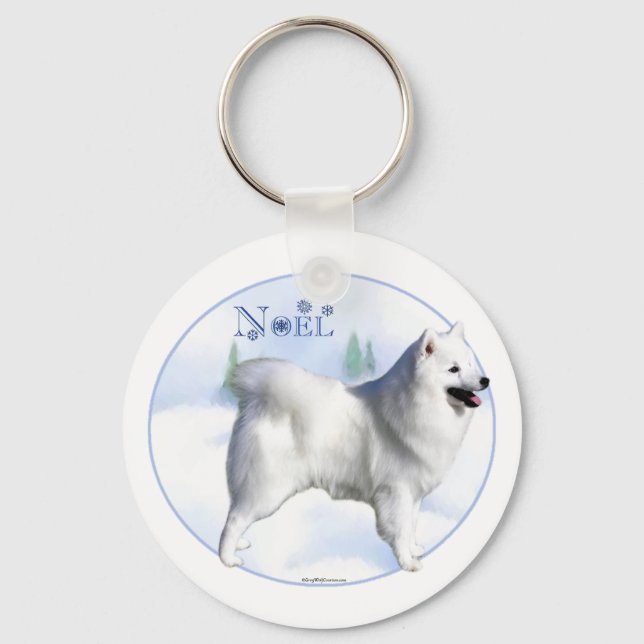 American Eskimo Dog Noel - Chaveiro (Frente)