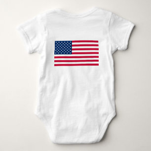 American Flag Baby Bodyfato ou T-Shirt