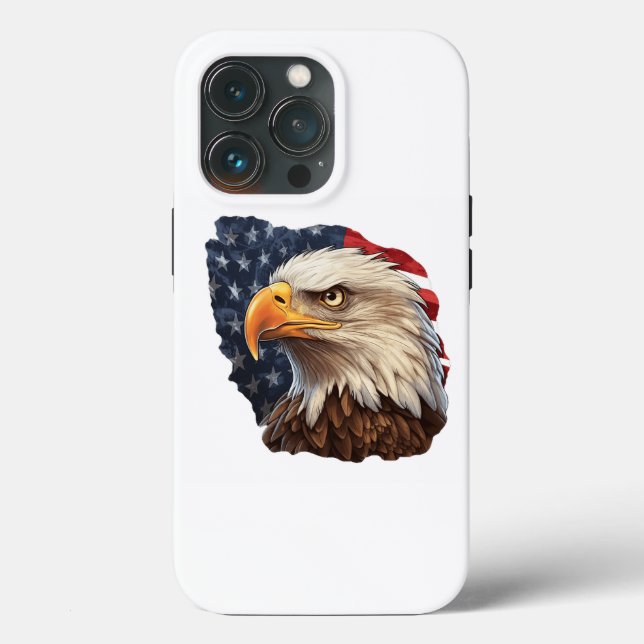 American Flag Bald Eagle (Verso)