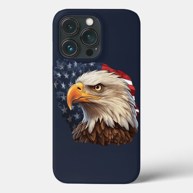 American Flag Bald Eagle (Verso)