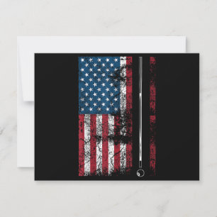 American Flag Billiard Stick Cute Mesa Game Engraç