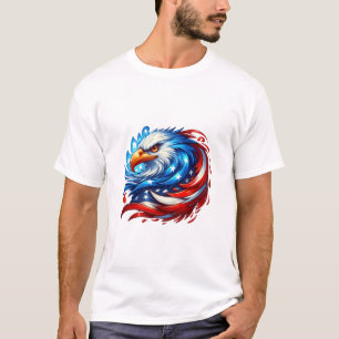 American Flag Eagle Royal Luxury T-Shirt