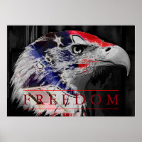 American Flag Freedom American Eagle Poster