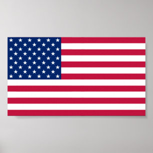 American Flag Home Office Wall Decor XS Poster