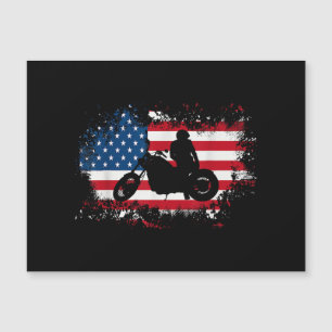 American Flag Motorcycle Funny Sport over