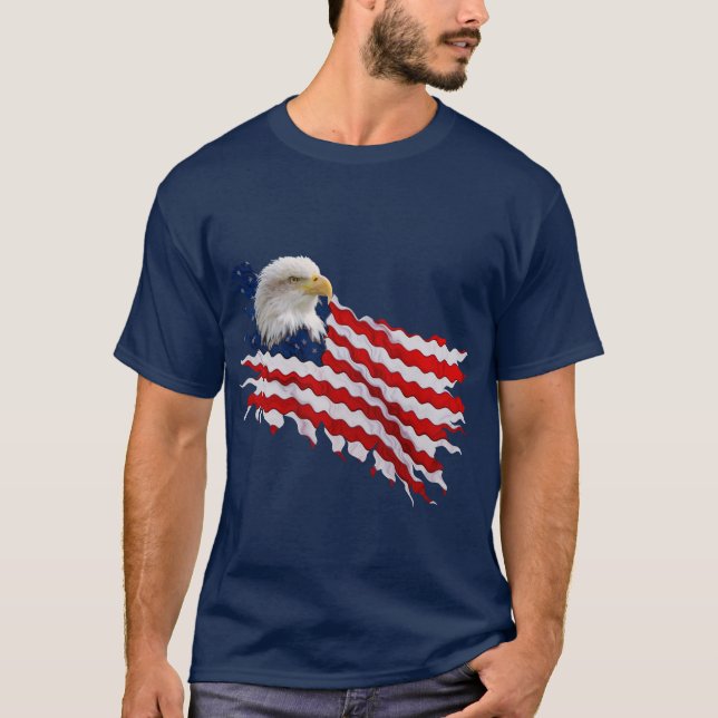 American Flag T-Shirt EUA EUA (Frente)