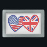 American Flag Union Jack Flag Hearts<br><div class="desc">Heart American Flag e Union Jack Flag</div>
