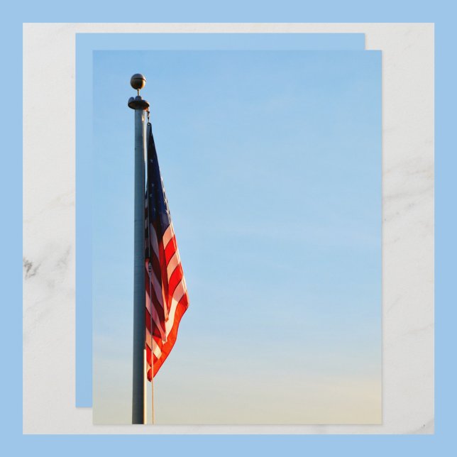 American Flag USA Light Blue Sky (Criador carregado)