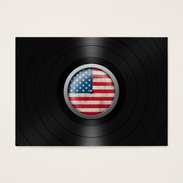 American Flag Vinyl Record Graphic (Frente)