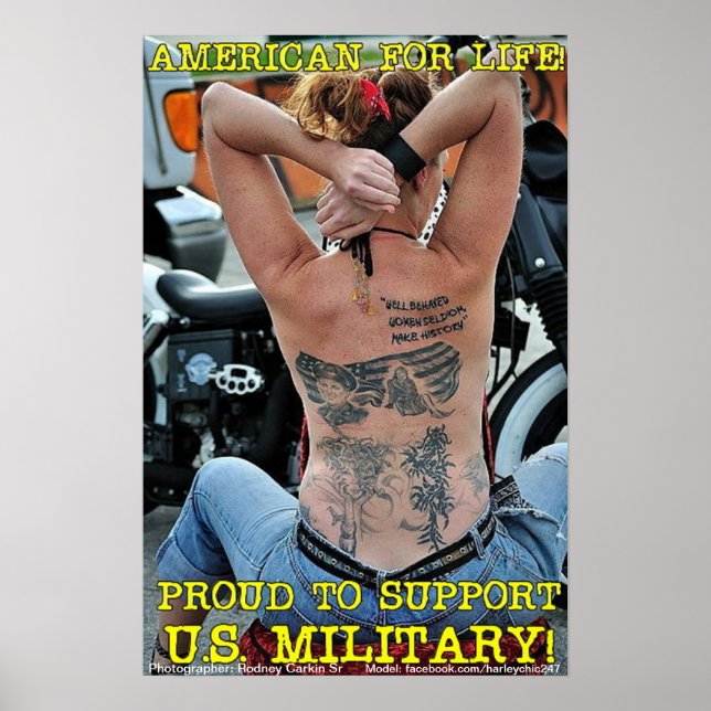 American For Life POSTER - Escolha Seu Tamanho! (Frente)