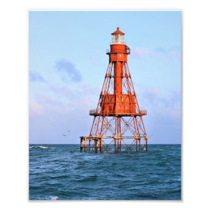 American Shoal Lighthouse, Flórida Foto Satin