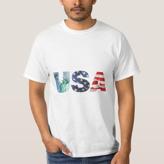 American USA Flag T-Shirt (Frente)