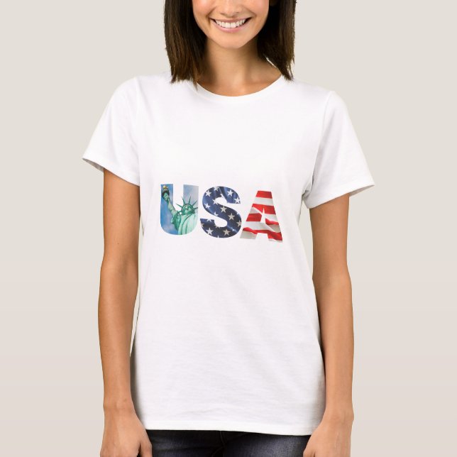 American USA Flag T-Shirt (Frente)