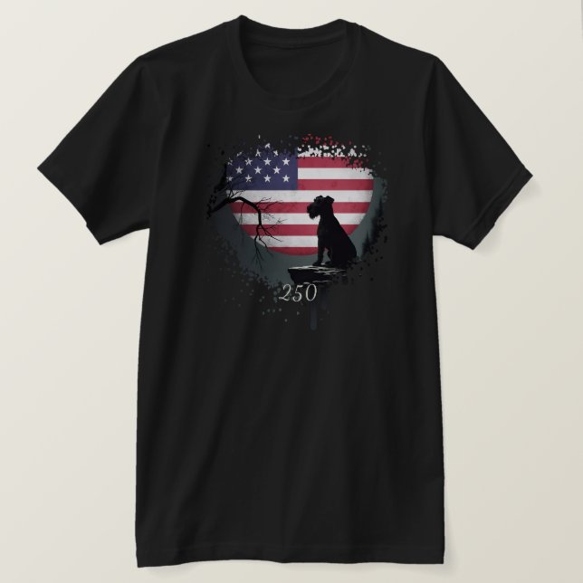 American Watchdog - Irish Terrier T-Shirt (Frente do Design)
