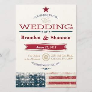 Americana 5.5x7.5 Anúncio de casamento