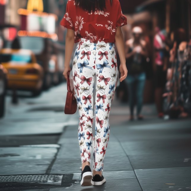 Americana Coquette Bow Leggings (Criador carregado)