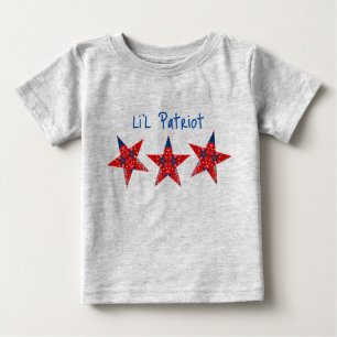 Americana Li'l Patriot Bandana Stars Baby T-shirt