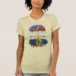 Americano crescido - Bajan Roots Womens T-Shirt