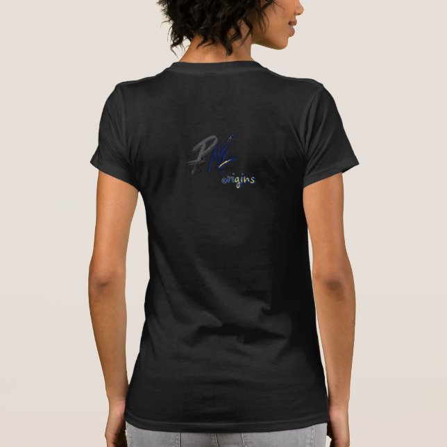 Americano crescido - Bajan Roots Womens T-Shirt (Verso)
