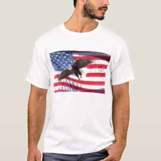 Americano Eagle e t-shirt da bandeira