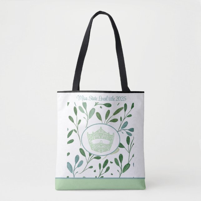 Americano Pageant Crown Leaf Tote Bag (Frente)